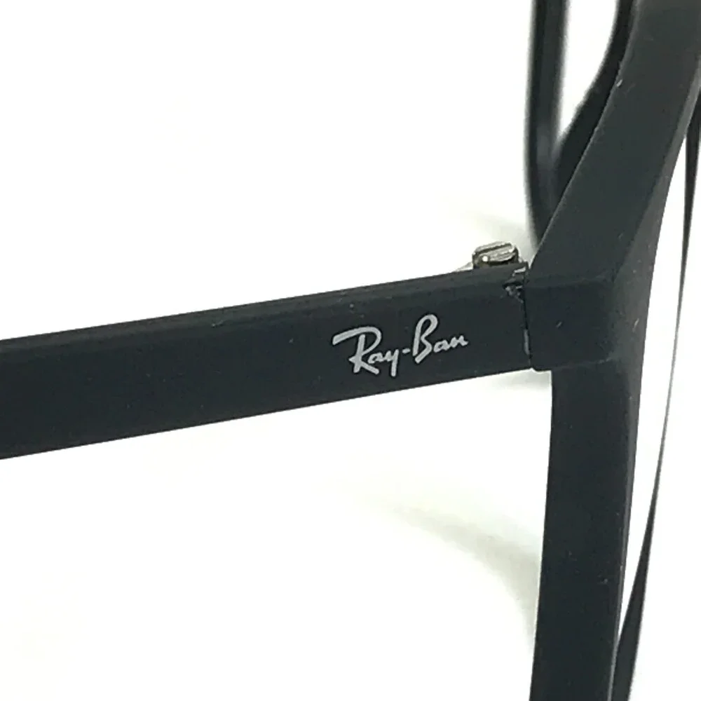 Ray-Ban Eyeglasses Frames RB7074 5364 Matte Black Rubberized Square 52-18-145